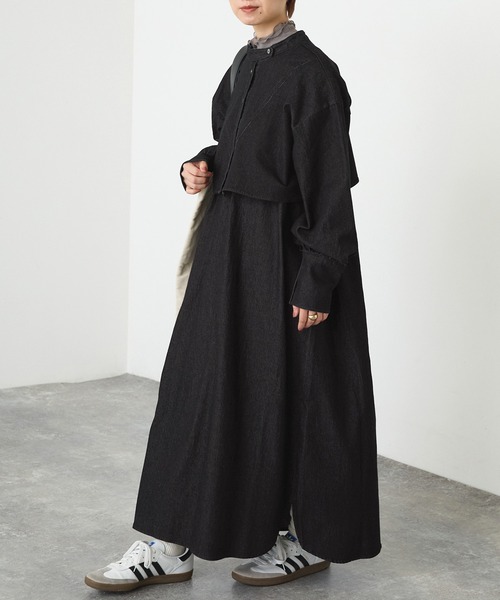 「forksy.」 コンビワンピース FREE ブラック レディース_画像4