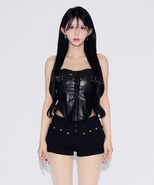 tinkerend（ティンカーエンド） チューブトップ ベアトップ Belted