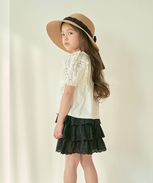 「Rora」 「KIDS」ストローハット FREE ダークベージュ キッズ_画像7