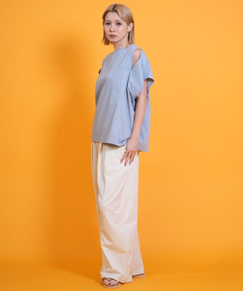 アングリッド    Tシャツ Ungrid（アングリッド） tシャツ 半袖 Tシャツ ショルダースリット