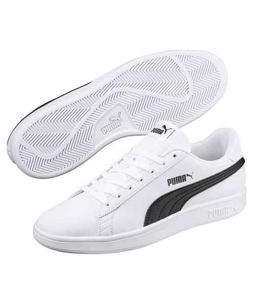 「PUMA」 ローカットスニーカー 25.0cm ブラック×グレー メンズ_画像2