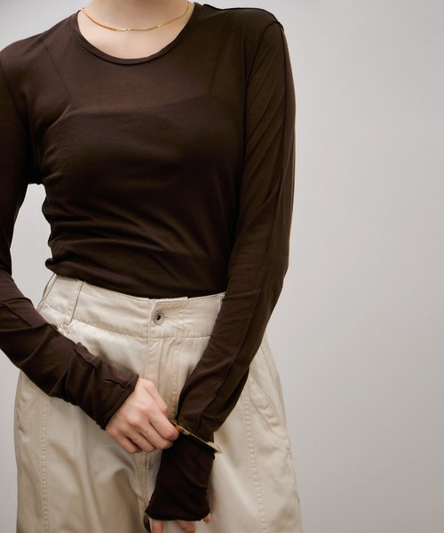 ADAM ET ROPE'（アダムエロペ） tシャツ ロングスリーブカットソー