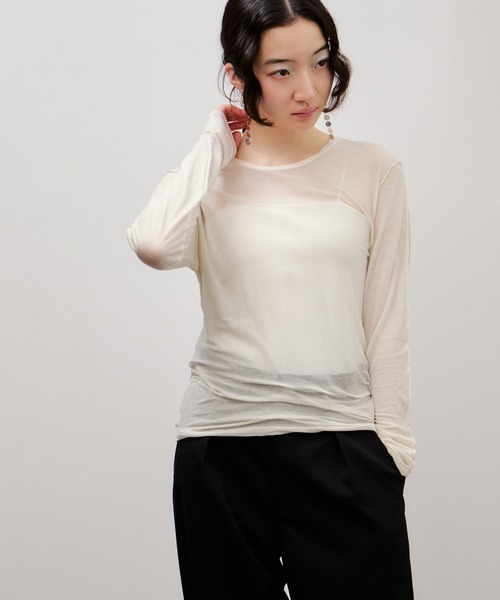 ADAM ET ROPE'（アダムエロペ） tシャツ ロングスリーブカットソー