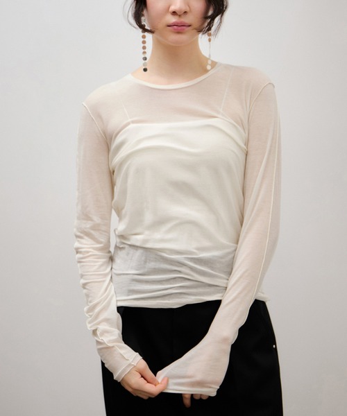 ADAM ET ROPE'（アダムエロペ） tシャツ ロングスリーブカットソー