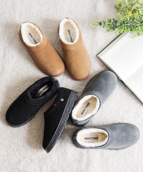 「Minnetonka」 スリッポン 6 ブラック レディース_画像3
