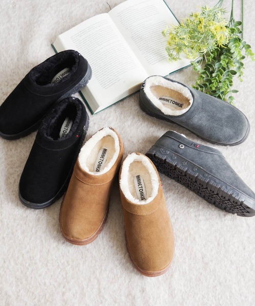 「Minnetonka」 スリッポン 6 ブラック レディース_画像4