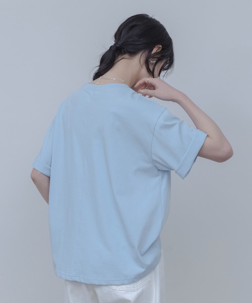 Eimee Law（エイミーロウ） tシャツ 半袖 ウェーブフリルロゴプリントT