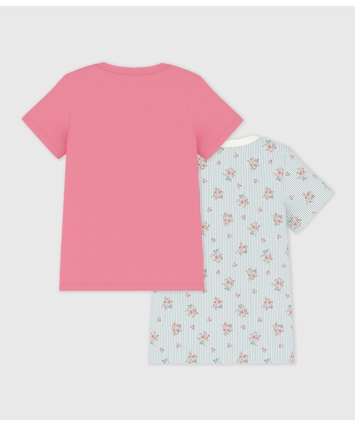 フリークスストア プチバトー　PETIT BATEAU 半袖 Tシャツ 2枚 PETIT BATEAU（プチバトー） 肌着 プリント半袖Tシャツ2枚組 キッズ