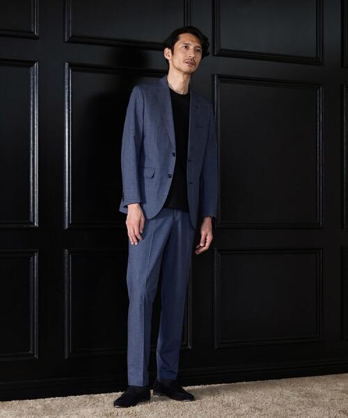 TAKEO KIKUCHI（タケオキクチ） スラックス 「通気性」ジャージ千鳥柄