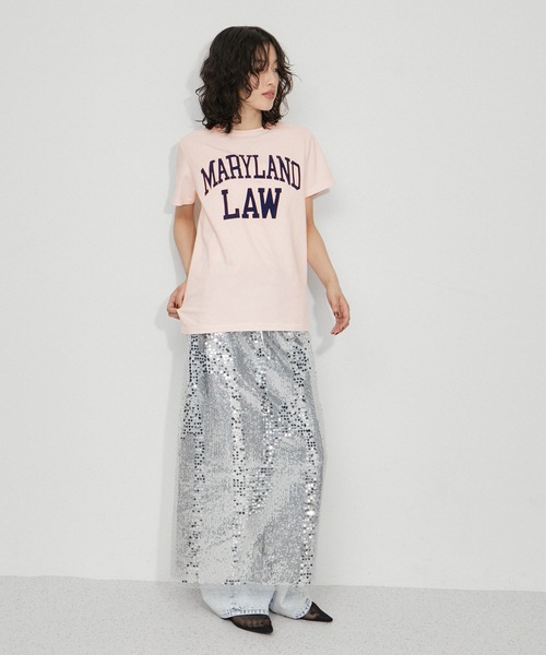 「REMI RELIEF」 半袖Tシャツ S ブラウン レディース_画像7