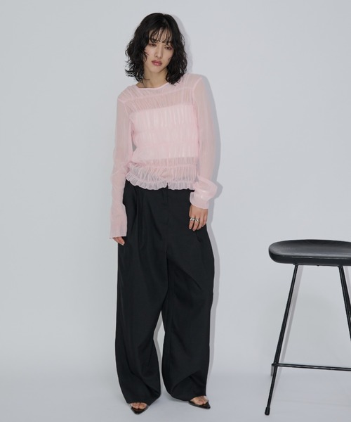 「Aunt Marie's」 長袖カットソー FREE ホワイト レディース_画像3