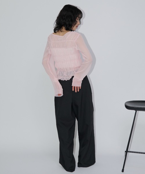 「Aunt Marie's」 長袖カットソー FREE ホワイト レディース_画像6