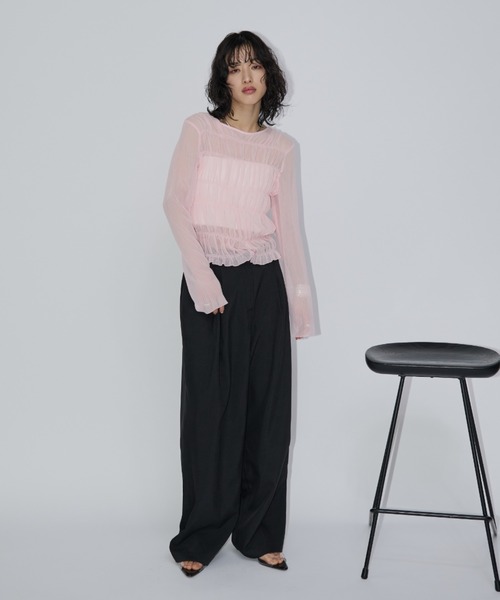 「Aunt Marie's」 長袖カットソー FREE ホワイト レディース_画像8