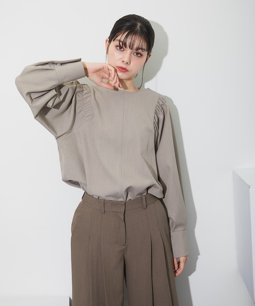 「SMILE ORCHID」 長袖ブラウス M ブラック レディース_画像7