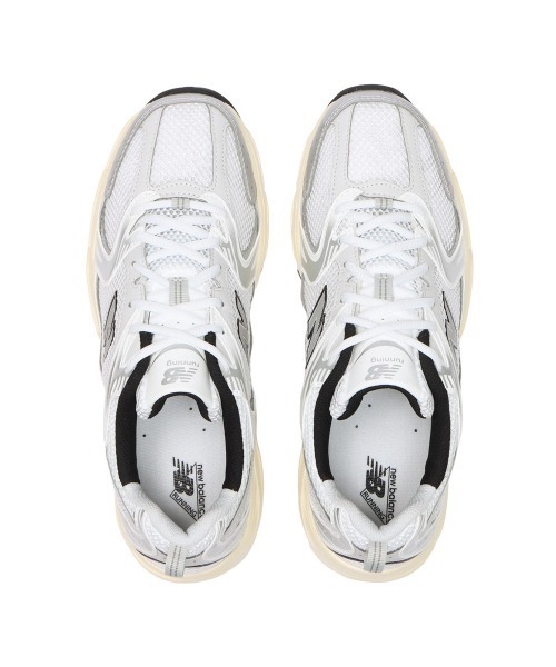 「New Balance」 ローカットスニーカー 24.5cm シルバー メンズの画像