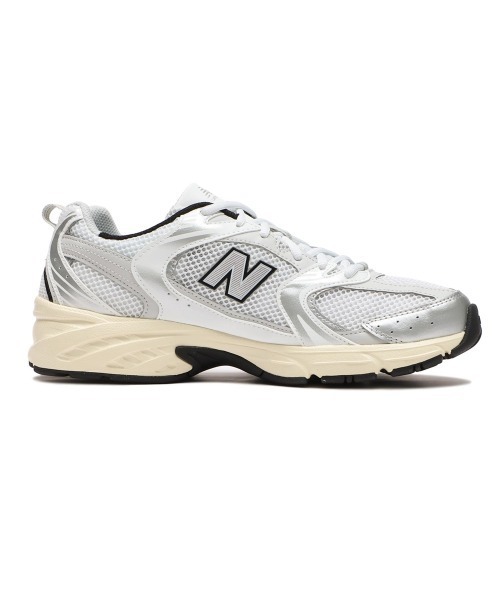 「New Balance」 ローカットスニーカー 24.5cm シルバー メンズの画像