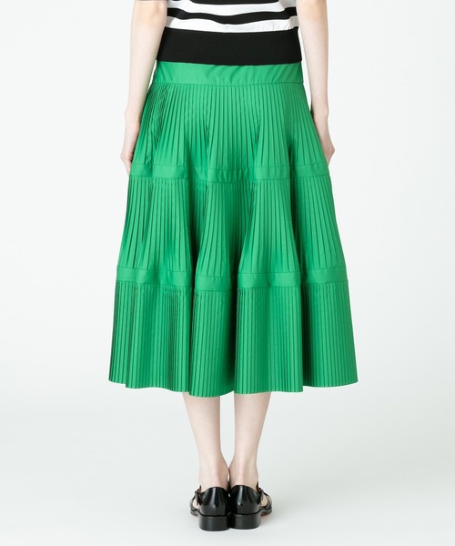 「LOULOU WILLOUGHBY」 プリーツスカート 1 ネイビー レディース_画像4