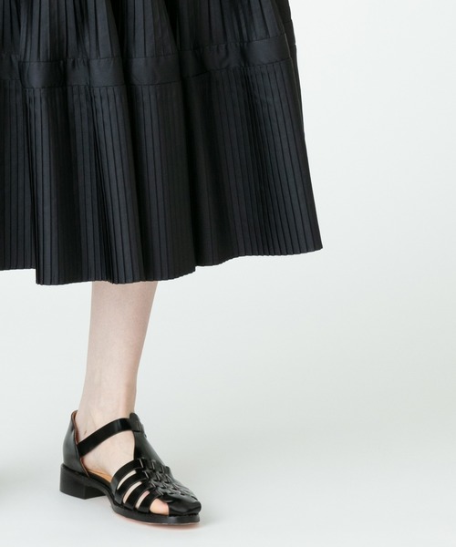 「LOULOU WILLOUGHBY」 プリーツスカート 1 ネイビー レディース_画像7