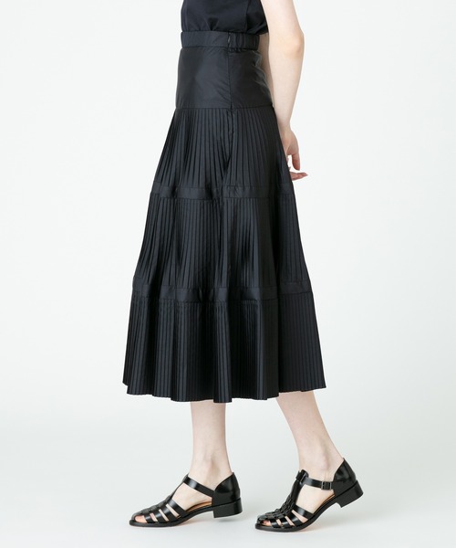 「LOULOU WILLOUGHBY」 プリーツスカート 1 ネイビー レディース_画像8