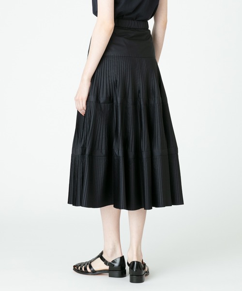 「LOULOU WILLOUGHBY」 プリーツスカート 1 ネイビー レディース_画像9