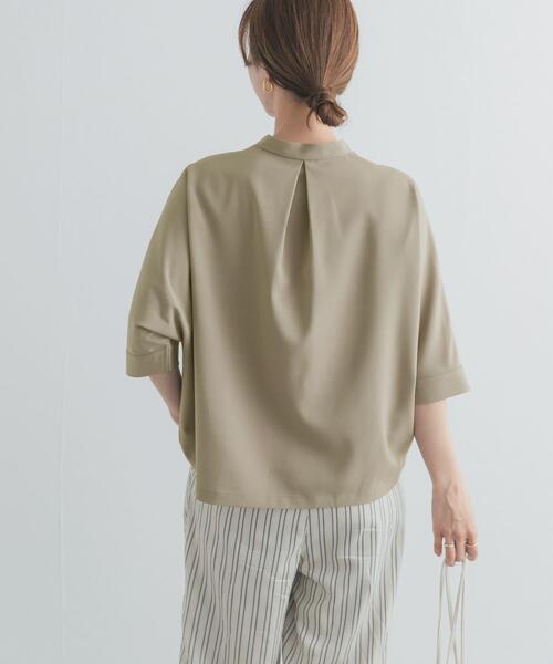 ブラウス シャツ 「仁村紗和さん着用」「UR TECH」完声/涼ドルマン半袖シャツ レディースの画像