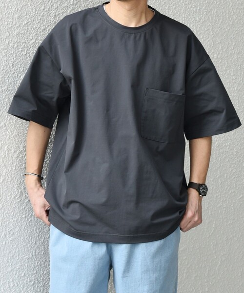「SHIPS any」 半袖Tシャツ X-LARGE ブラック メンズ_画像4