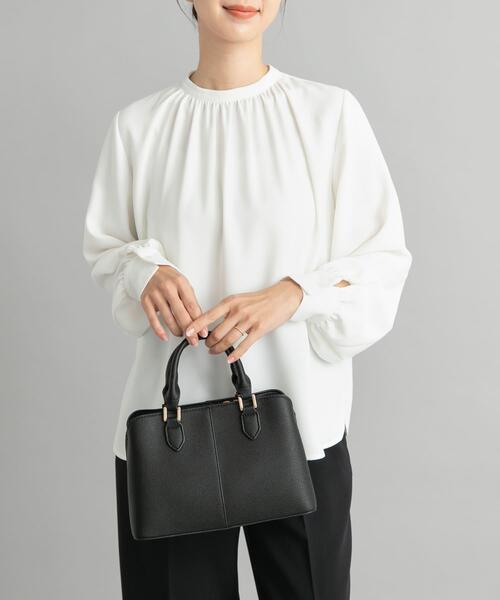 「URBAN RESEARCH DOORS」 長袖ブラウス MEDIUM ライトグレー レディース_画像5