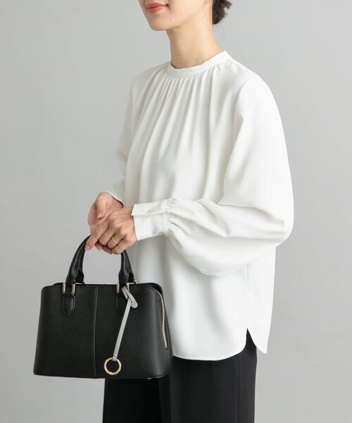 「URBAN RESEARCH DOORS」 長袖ブラウス MEDIUM ライトグレー レディース_画像6
