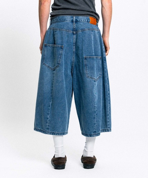 Elanque ハーフパンツ ワイドパンツ ジーンズ wide denim shorts