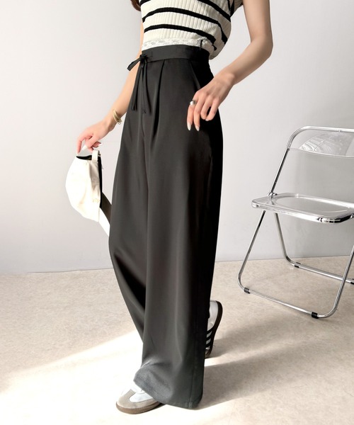「mily bilet」 スラックス LARGE ブラック レディース_画像8