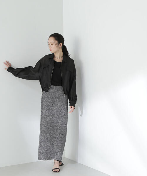 「NATURAL BEAUTY BASIC」 ブルゾン SMALL オフホワイト レディース_画像5