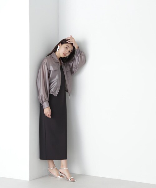 「NATURAL BEAUTY BASIC」 ブルゾン SMALL オフホワイト レディース_画像6