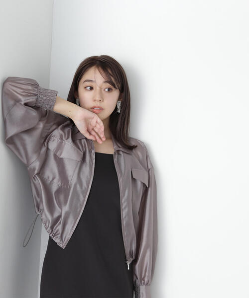 「NATURAL BEAUTY BASIC」 ブルゾン SMALL オフホワイト レディース_画像8
