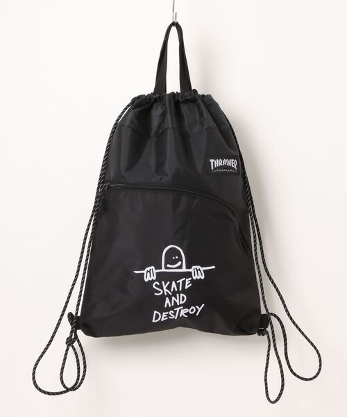 THRASHER（スラッシャー） デイバック リュック ナップサック 巾着