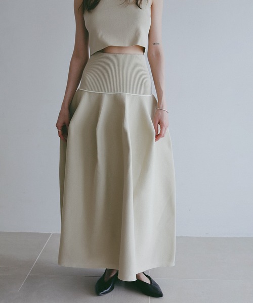 MANOF（マノフ） ワンピース BUSTIER KNIT SET UP : ZOZOTOWN Yahoo!店