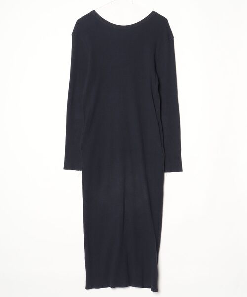 「Munich」 長袖ワンピース ONE SIZE ネイビー レディース_画像2