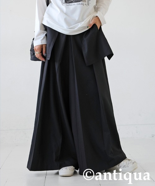 「antiqua」 パンツ P ブラック レディース_画像3