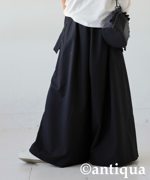 「antiqua」 パンツ P ブラック レディース_画像5