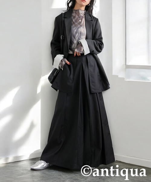 「antiqua」 パンツ P ブラック レディース_画像7