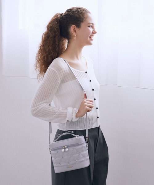Maison de FLEUR キルティングショルダーバッグ Maison de FLEUR（メゾンドフルール） ショルダーバッグ バッグ リボン