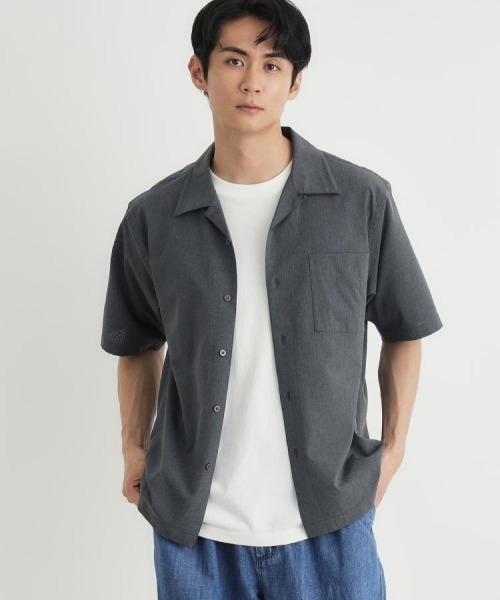 Right-on（ライトオン） シャツ 半袖 PLUS ONE(プラスワン)メッシュ