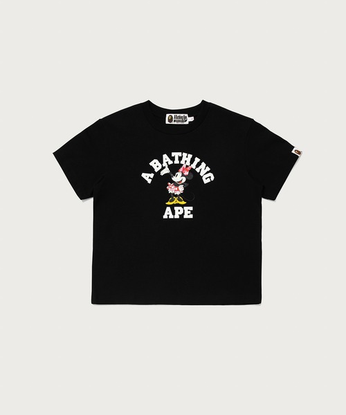 トップス A BATHING APE x Disney Minnie Mini Tee A BATHING APE（アベイシングエイプ） tシャツ 半袖 BAPE X DISNEY