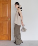 ベスト ジレ 夏 テープヤーンニットキャミベス...の詳細画像5