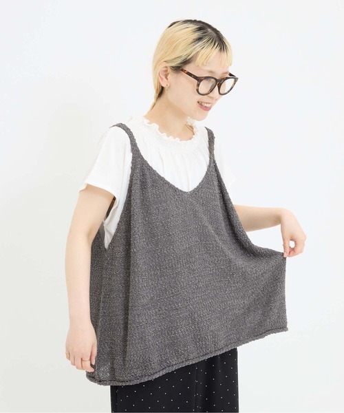 ハートマーケット（HEART MARKET） ベスト ジレ 夏 テープヤーンニット