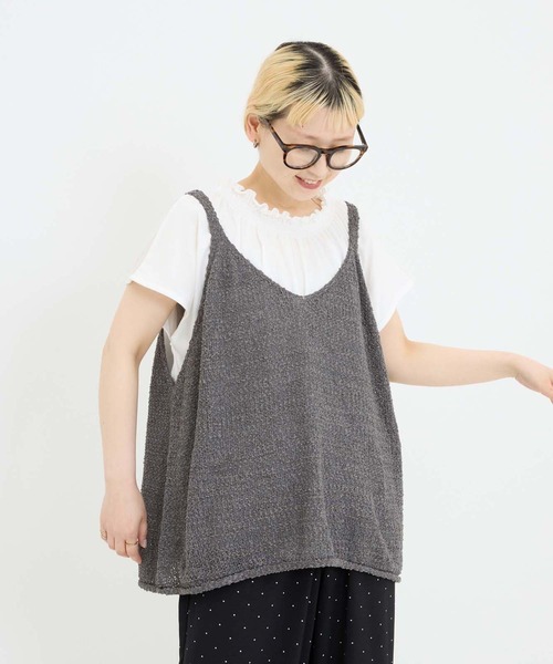 ハートマーケット（HEART MARKET） ベスト ジレ 夏 テープヤーンニット
