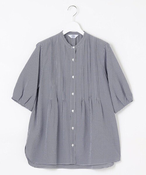 「J.PRESS」 7分袖ブラウス T13 ネイビー レディース_画像5