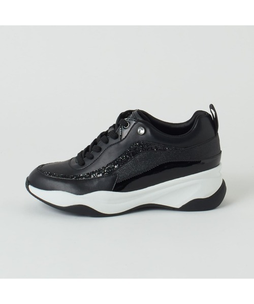 「+diana」 ローカットスニーカー 24.5cm ブラック レディース_画像9
