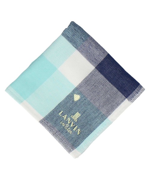 LANVIN en Bleu ハンカチ タオルハンカチ レディース メンズ