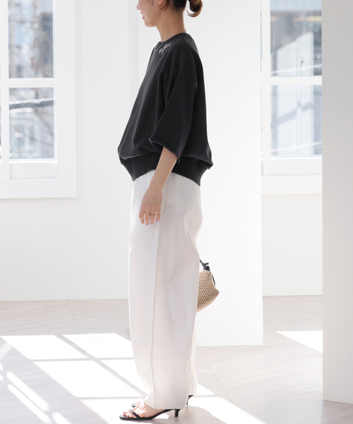 「JOURNAL STANDARD relume」 7分袖カットソー FREE グレー レディース_画像3