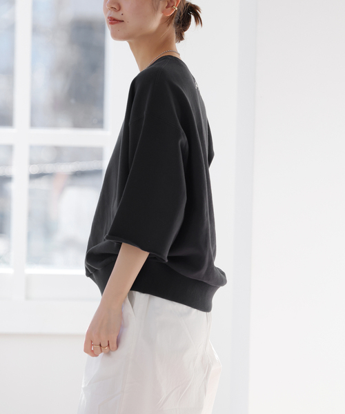 「JOURNAL STANDARD relume」 7分袖カットソー FREE グレー レディース_画像7